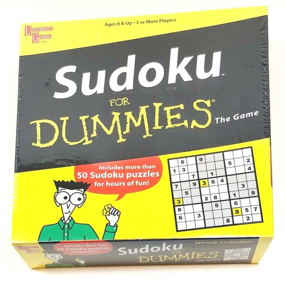 Sudoku for Dummies THE GAME and The World's Longest Crossword Puzzle New Sealed - Picture 3 of 12
